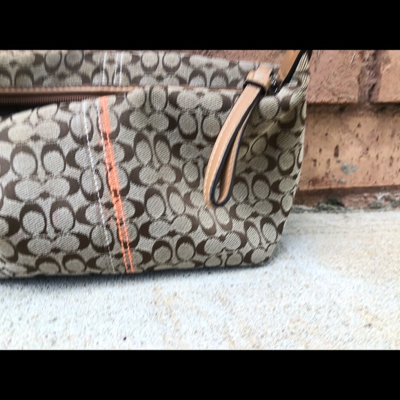 Small Brown Coach Tote - Picture 4 of 12